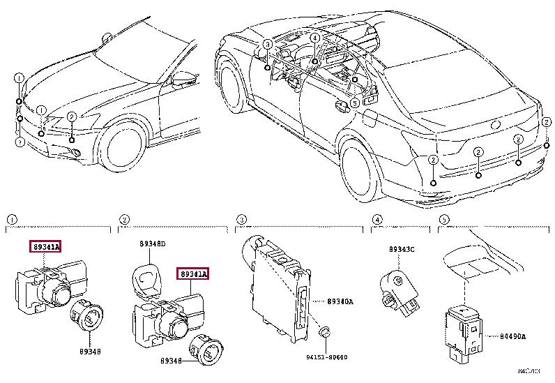8934130140 Toyota Датчик парковки
