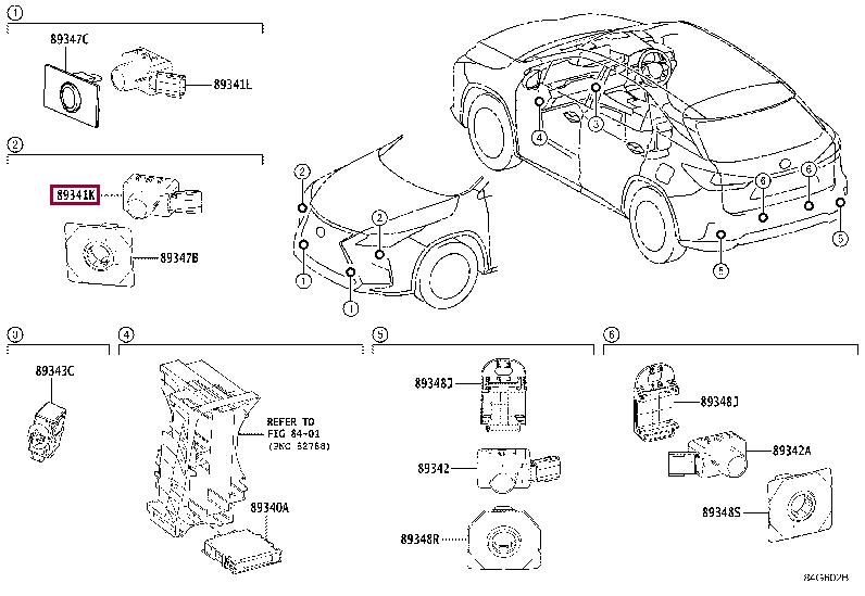 8934148040A0 Toyota Датчик парковки