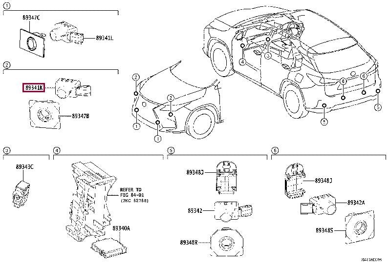 8934148040A1 Toyota Датчик парковки