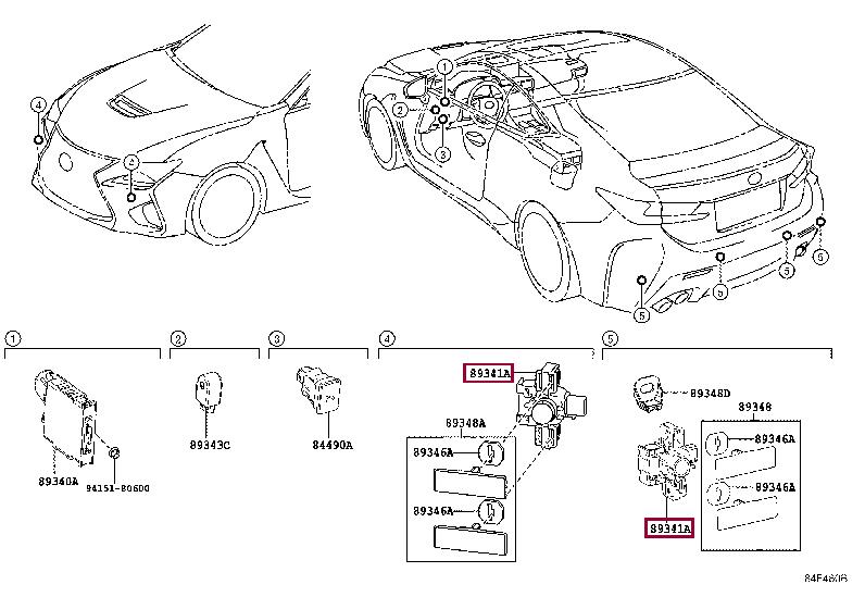 8934178010B3 Toyota Датчик парковки