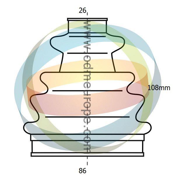 Odm-multiparts 21-990199 Пильовик приводного валу, комплект 21990199: Купити в Україні - Добра ціна на EXIST.UA!