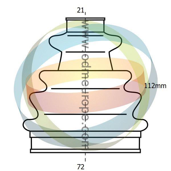 Odm-multiparts 21-990244 Пильовик приводного валу, комплект 21990244: Купити в Україні - Добра ціна на EXIST.UA!