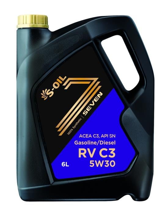 S-Oil SRVC5306 Моторна олива S-Oil SEVEN RV C3 5W-30, 6л SRVC5306: Приваблива ціна - Купити в Україні на EXIST.UA!
