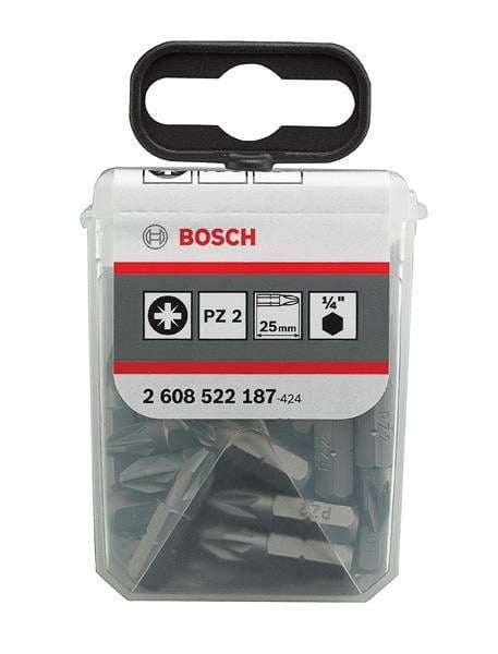 Bosch 2 608 522 187 Насадка для завинчивания Bosch Extra-Hart 25 мм PZ 2 2608522187: Купить в Украине - Отличная цена на EXIST.UA!
