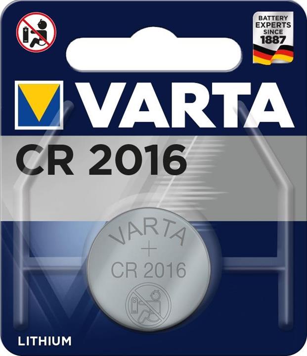 Varta 06016101401 Батарейка Lithium Coin CR 2016 06016101401: Приваблива ціна - Купити в Україні на EXIST.UA!