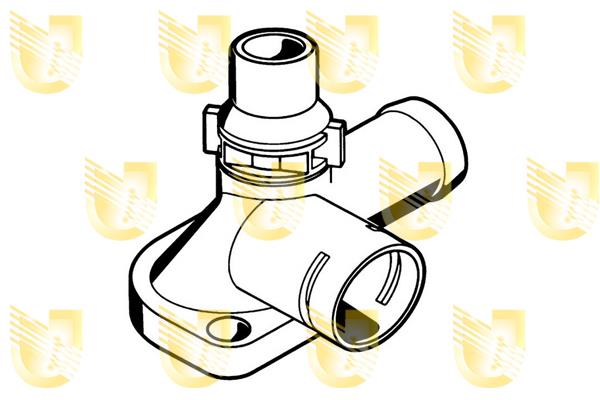 Unigom 341810 Фланець патрубка охолоджуючої рідини 341810: Купити в Україні - Добра ціна на EXIST.UA!