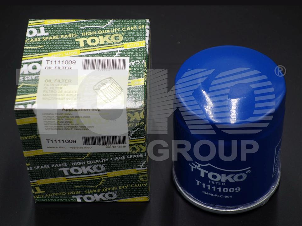 Toko T1111009 Фільтр масляний T1111009: Купити в Україні - Добра ціна на EXIST.UA!