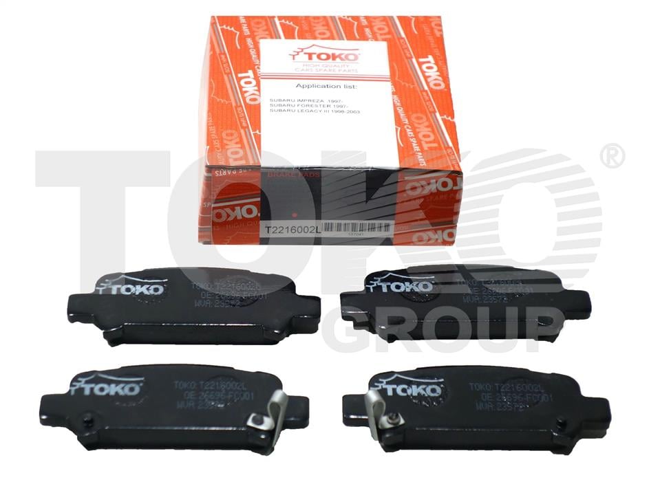 Toko T2216002L Гальмівні колодки задні, комплект T2216002L: Купити в Україні - Добра ціна на EXIST.UA!