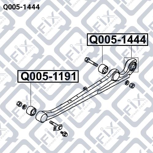 Сайлентблок заднего продольного рычага Q-fix Q005-1444