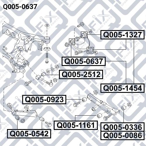 Q-fix Сайлентблок заднего верхнего рычага – цена 264 UAH