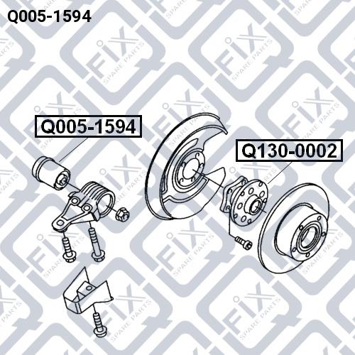 Сайлентблок балки задней Q-fix Q005-1594