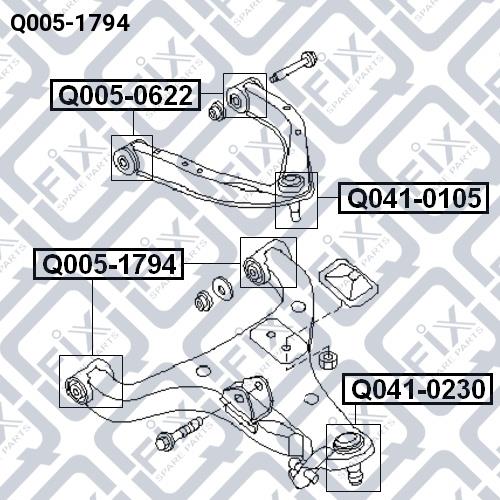 Сайлентблок переднего нижнего рычага Q-fix Q005-1794
