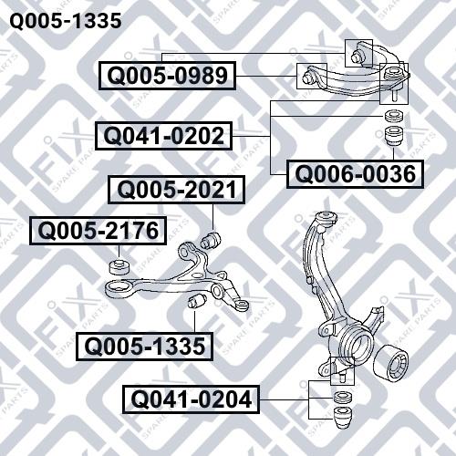 Сайлентблок Q-fix Q005-1335