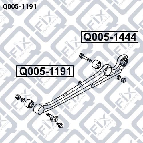 Сайлентблок заднего продольного рычага Q-fix Q005-1191