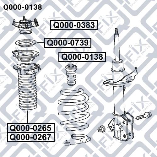 Відбійник амортизатора Q-fix Q000-0138