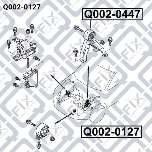 Подушка двигуна Q-fix Q002-0127