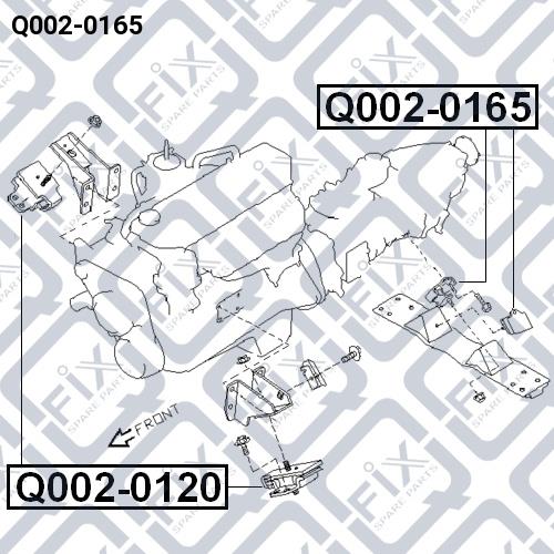 Подушка двигуна Q-fix Q002-0165