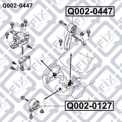 Подушка двигуна Q-fix Q002-0447