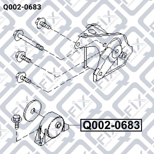 Подушка двигателя Q-fix Q002-0683