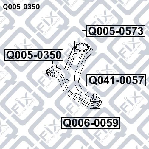 Сайлентблок Q-fix Q005-0350