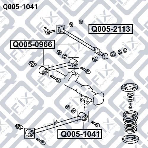 Сайлентблок заднего нижнего рычага Q-fix Q005-1041