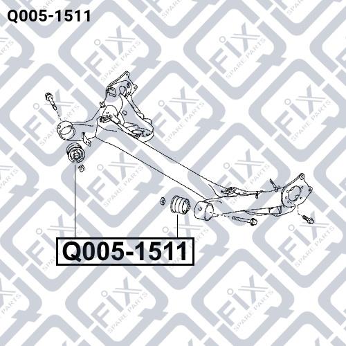 Сайлентблок задней балки Q-fix Q005-1511