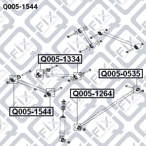 Сайлентблок задней продольной тяги Q-fix Q005-1544