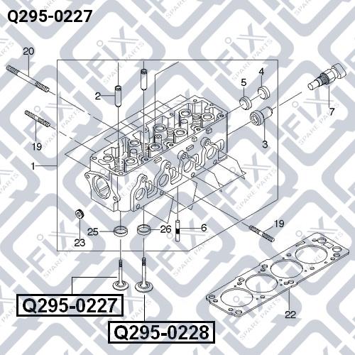 Клапан выпускной Q-fix Q295-0227