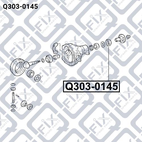 Сальник хвостовика редуктора Q-fix Q303-0145
