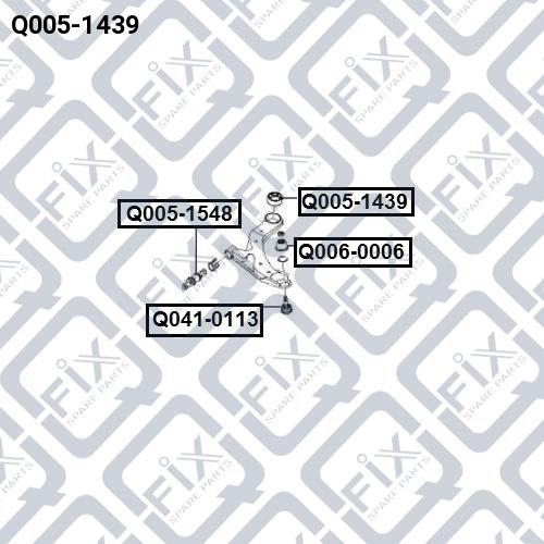 Сайлентблок Q-fix Q005-1439
