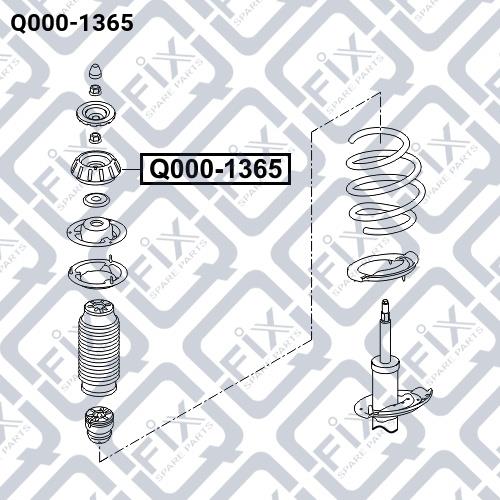 Опора стойки амортизатора Q-fix Q000-1365