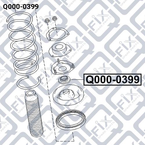 Підшипник опори амортизатора Q-fix Q000-0399