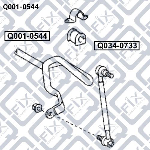 Втулка стабилизатора Q-fix Q001-0544
