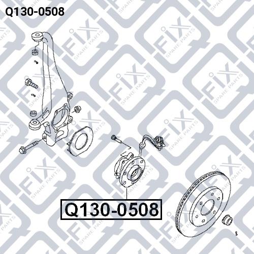 Ступица колеса передняя Q-fix Q130-0508