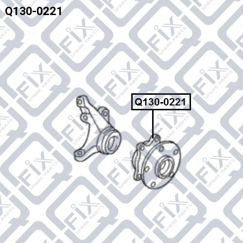 Ступица колеса передняя Q-fix Q130-0221