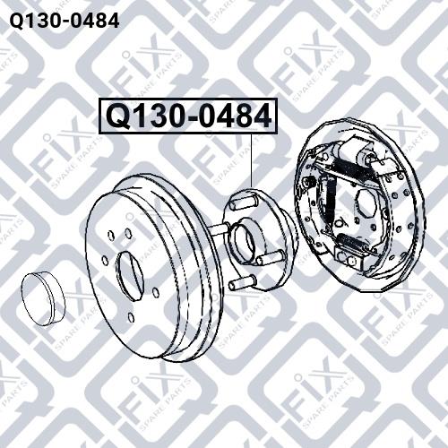 Ступица колеса задняя Q-fix Q130-0484