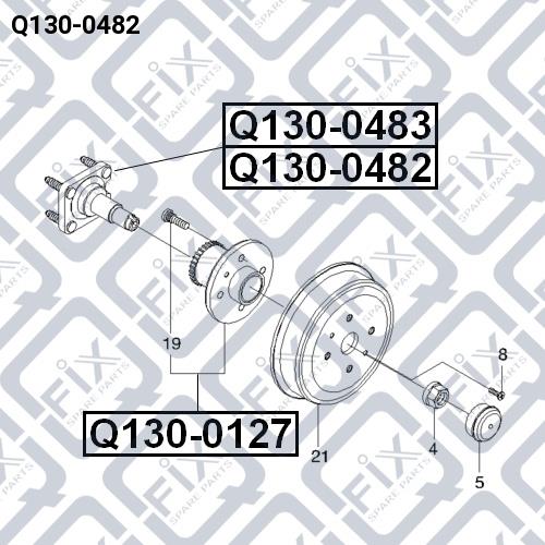 Цапфа задня права Q-fix Q130-0482