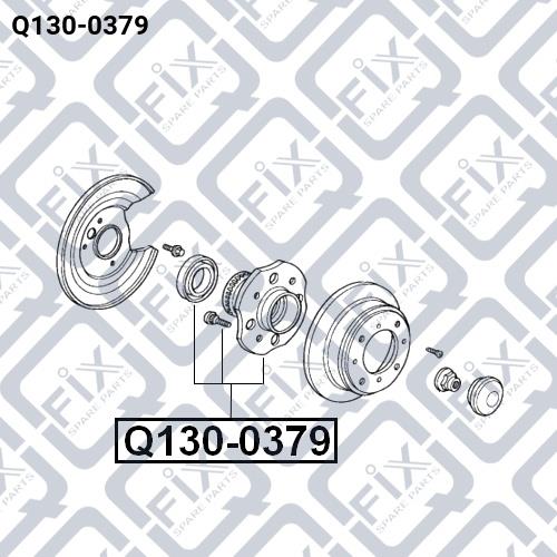Ступица колеса задняя Q-fix Q130-0379