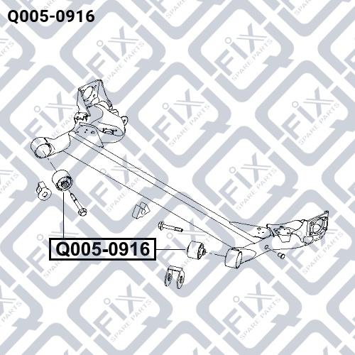 Сайлентблок задней балки Q-fix Q005-0916