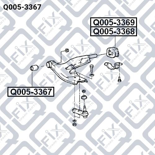 Сайлентблок переднего нижнего рычага Q-fix Q005-3367