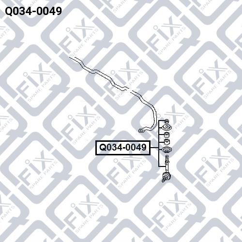 Стойка стабилизатора заднего Q-fix Q034-0049
