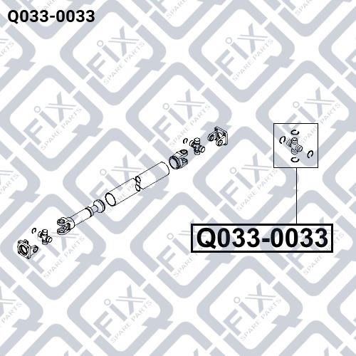 Крестовина вала карданного Q-fix Q033-0033