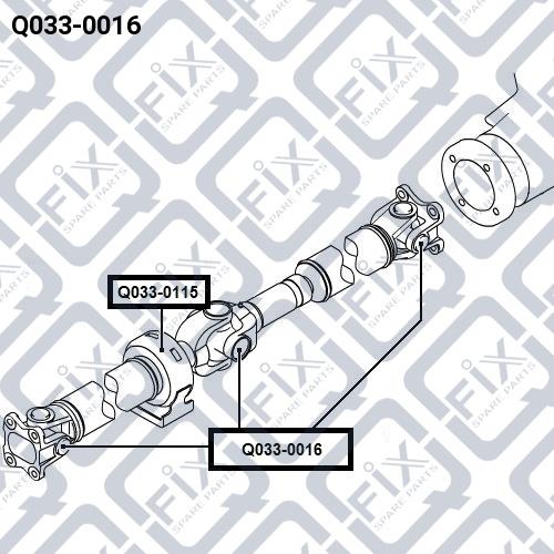 Крестовина вала карданного Q-fix Q033-0016