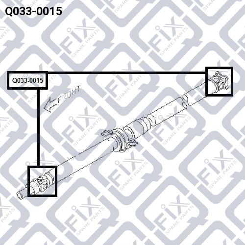 Крестовина вала карданного Q-fix Q033-0015