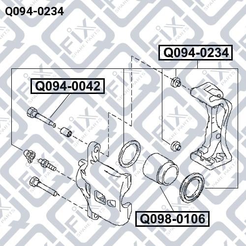 Ремкомплект суппорта Q-fix Q094-0234