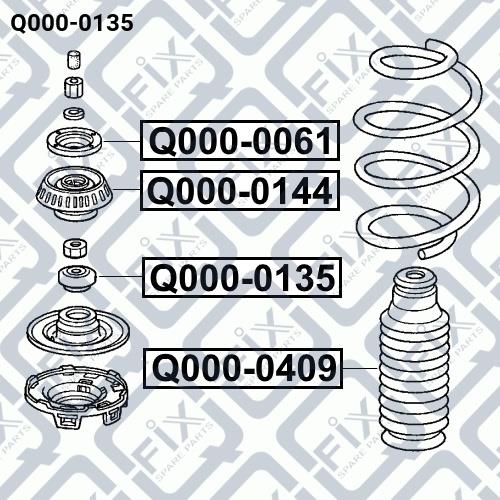 Підшипник опори амортизатора Q-fix Q000-0135