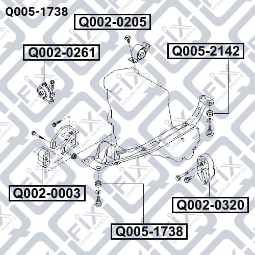 Q-fix Q005-1738 Втулка стабілізатора Q0051738: Приваблива ціна - Купити в Україні на EXIST.UA! Q0051738 Q-fix Втулка стабілізатора