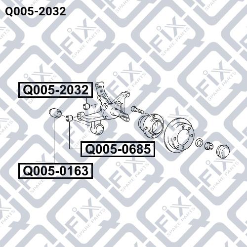 Сайлентблок задней цапфы Q-fix Q005-2032
