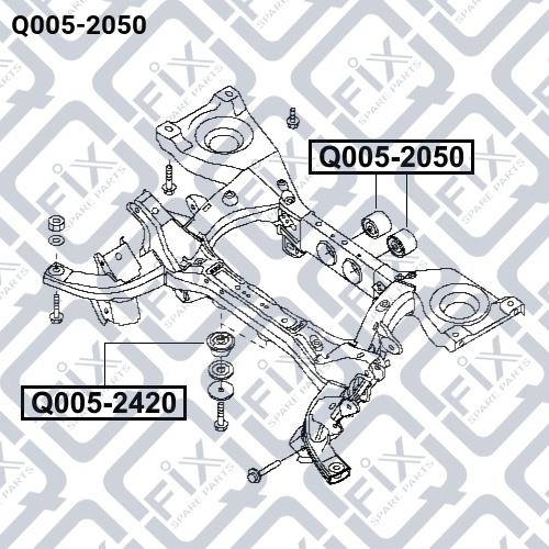 Сайлентблок дифференциала Q-fix Q005-2050