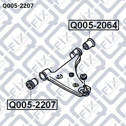Сайлентблок важеля підвіски Q-fix Q005-2207